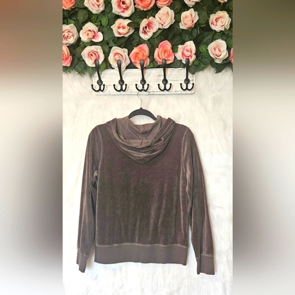 Old Navy Lingerie Velour Zip-Up Hoodie - Picture 4 of 6